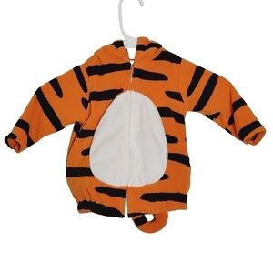 🟢 Carter's Tiger Hoodie Costume Orange/Black Size 12M